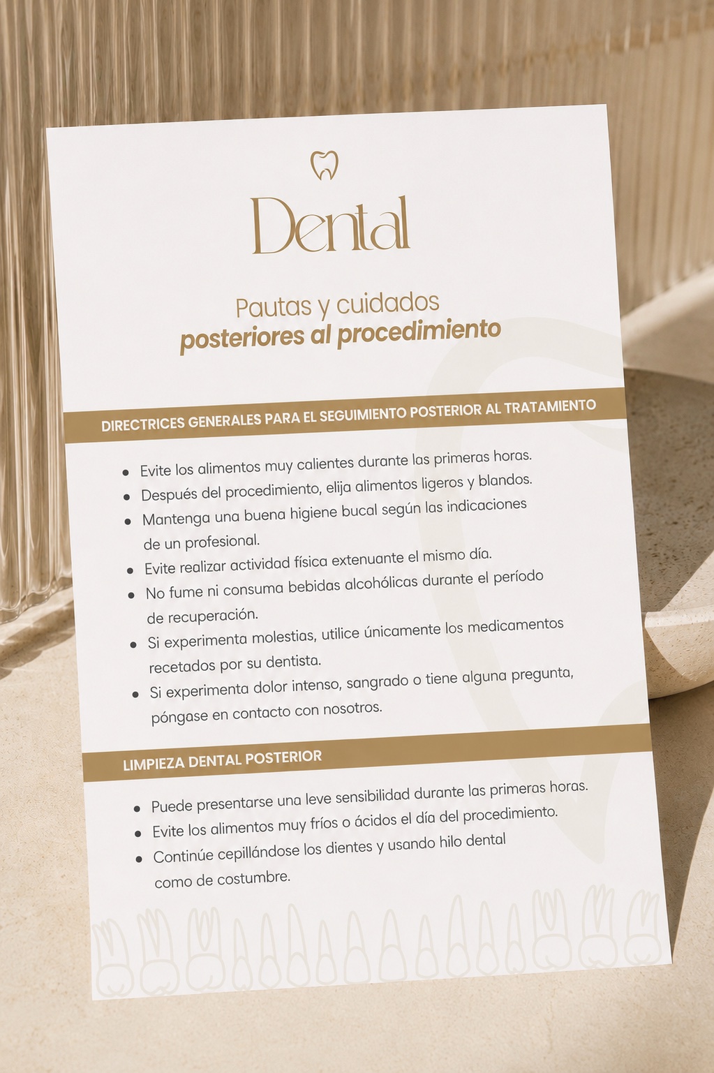 Cuidados Posprocedimiento
